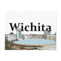 Horizonte de Wichita Kansas con Wichita en el