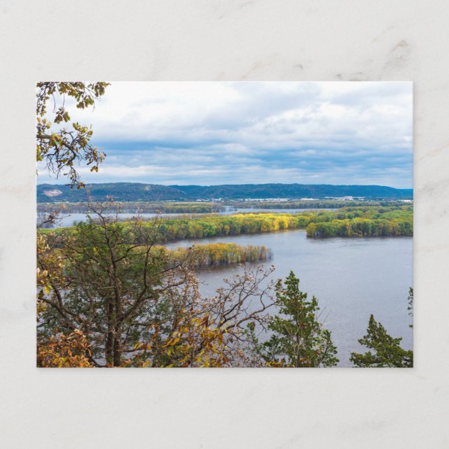 Postal Horizonte del río Mississippi en la frontera de Io (Anverso)