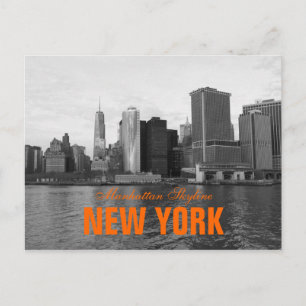 Postal Horizonte fresco Nueva York de Manhattan