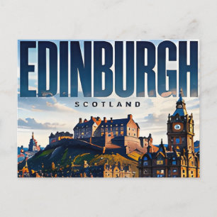 Postal 🏰 Horizonte moderno de Edimburgo estilo urbano 🏰