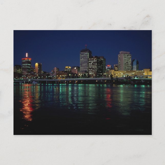 Postal Horizonte nocturno, Brisbane, Queensland, Australi (Anverso)