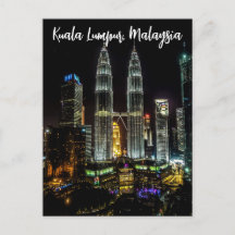 Horizonte nocturno de Kuala Lumpur