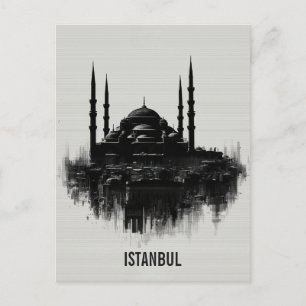 Postal Horizonte urbano de Estambul