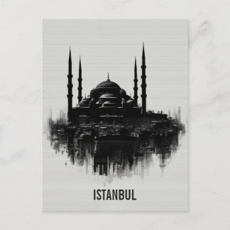 Postal Horizonte urbano de Estambul