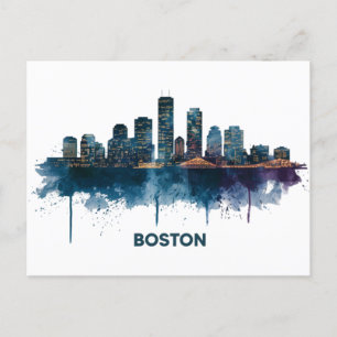 Postal Horizonte urbano de la ciudad de Boston, Taza de c