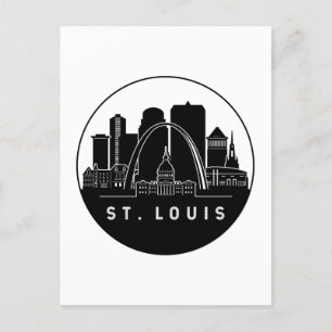 Postal Horizonte urbano de St. Louis Missouri