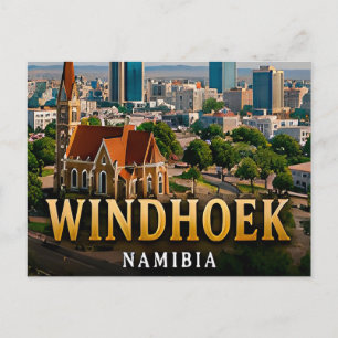 Postal Horizontes del desierto de Windhoek y espíritu nam