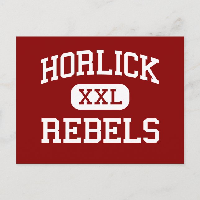 Postal Horlick - Rebeldes - Secundaria - Racine Wisconsin (Anverso)