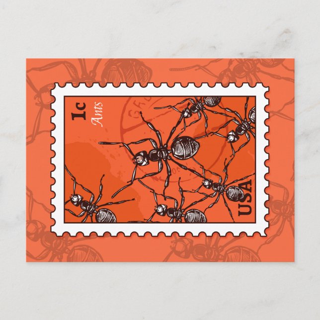Postal Hormigas (Anverso)