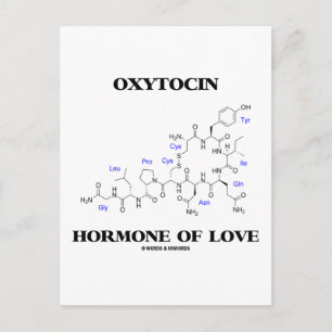 Postal Hormona De Oxitocina De Amor (Química)