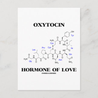 Postal Hormona De Oxitocina De Amor (Química)