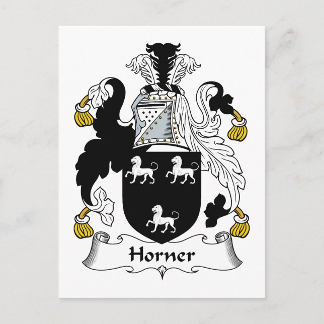 Postal Horner Family Crest (Anverso)