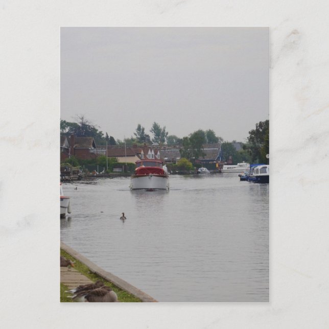 Postal Horning en el río Bure (Anverso)