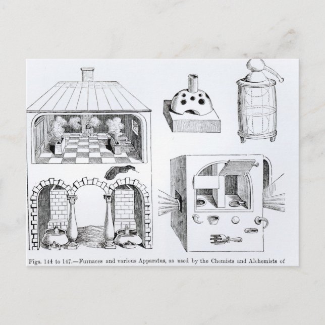 Postal Hornos y diversos aparatos (Anverso)