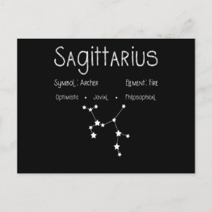 Postal Horóscopo de Sagitario Astrología Signo Zodiacal C