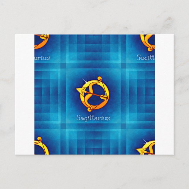 Postal horóscopo sagitario (Anverso)