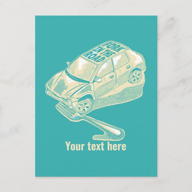 Postal Horquilla en el accidente de tráfico (Anverso)