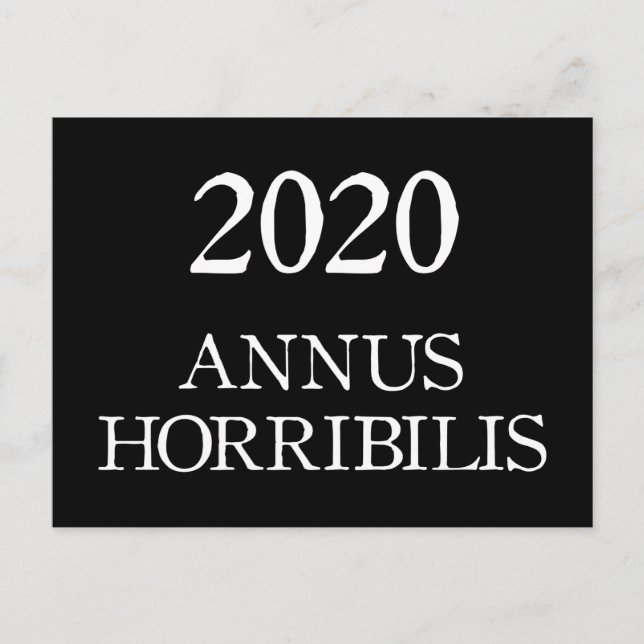 Postal Horribilis Año Latino Horrible 2020 (Anverso)