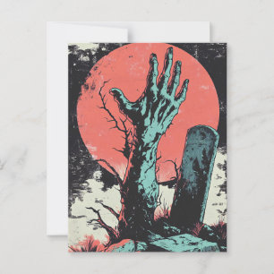 Postal Horror Comic Zombie Graveyard
