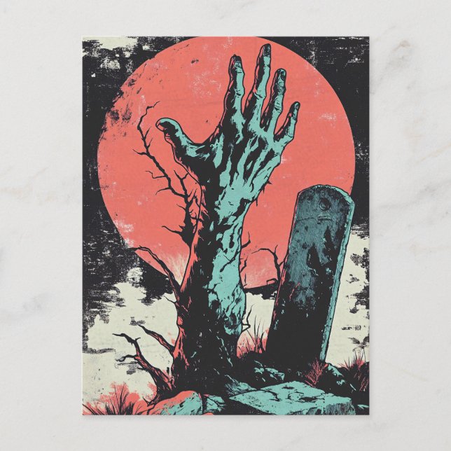 Postal Horror Comic Zombie Graveyard (Anverso)