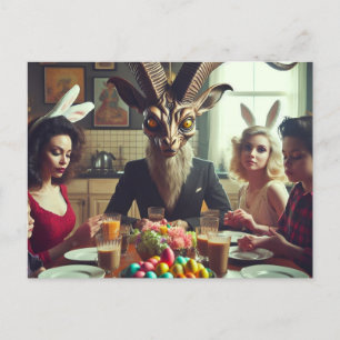 Postal Horror de la cena de vándalo de Pascua