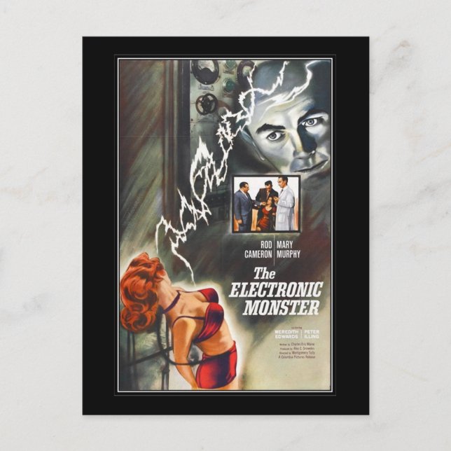 Postal Horror de película vintage - (Anverso)