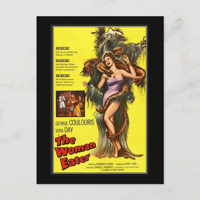 Postal Horror de película vintage - (Anverso)