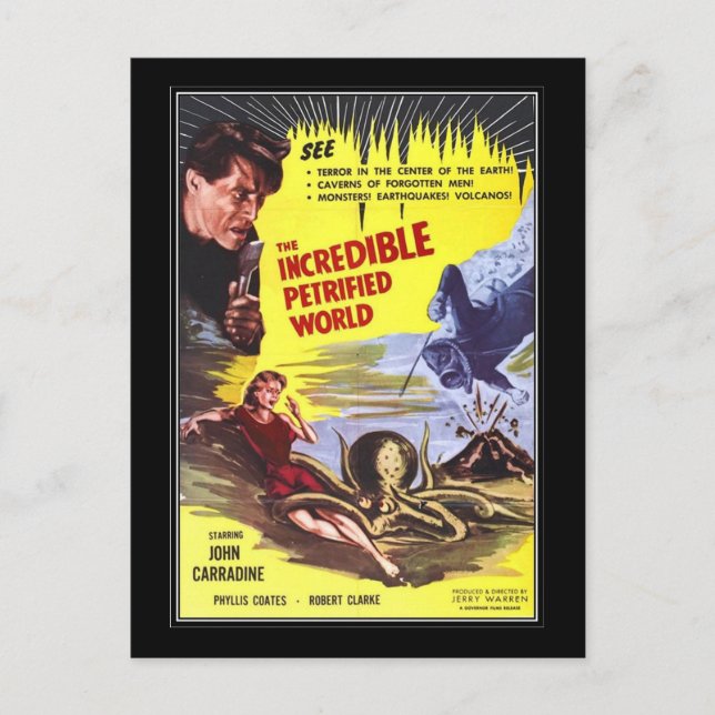 Postal Horror de película vintage - (Anverso)