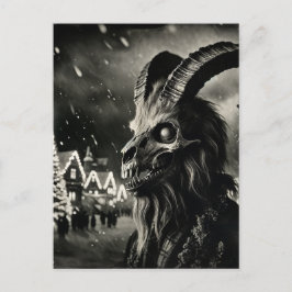 Postal Horror Navidades de Old Tup (esqueleto de cabeza d