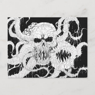 Postal Horror Skull Demon Art