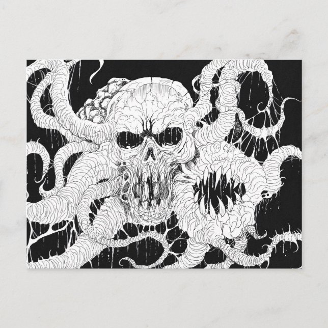 Postal Horror Skull Demon Art (Anverso)