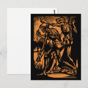 Postal Horrores de Mineros Muertos Desenterrados para Hal