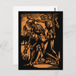 Postal Horrores desconocidos de mineros muertos en Hallow