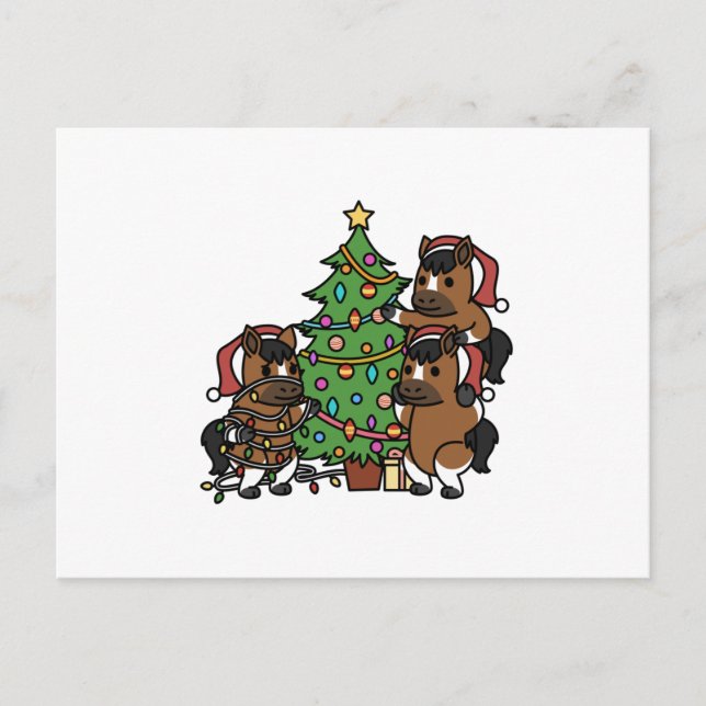 Postal Horse Christmas Tree (Anverso)