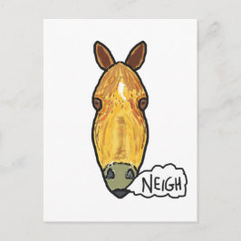 Postal Horse Face Neigh