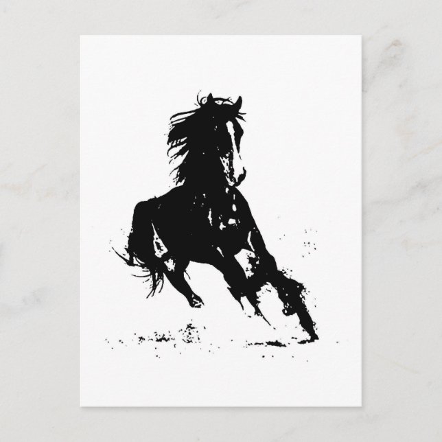 Postal Horse Silhouette (Anverso)