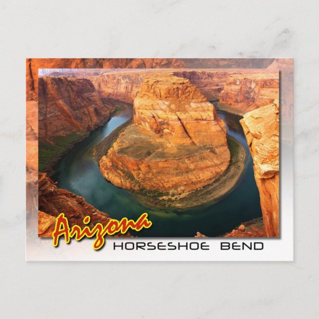 Postal Horseshoe Bend cerca de Page, Arizona (Anverso)