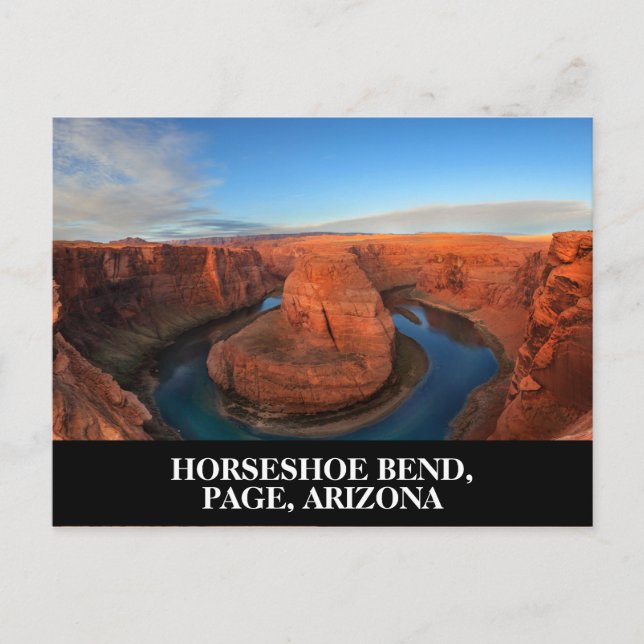 Postal Horseshoe Bend en Page, Arizona Suroeste de EE. (Anverso)