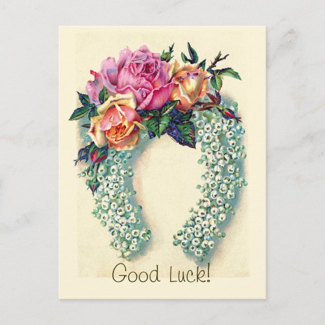 Postal Hortalidad Floral Vintage - Postcard (Anverso)