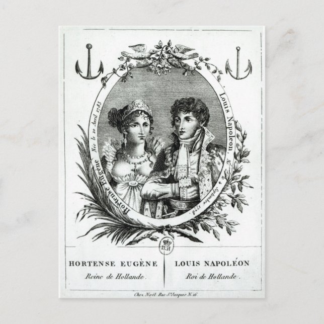 Postal Hortense de Beauharnais (Anverso)