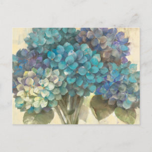 Postal Hortensia Turquesa
