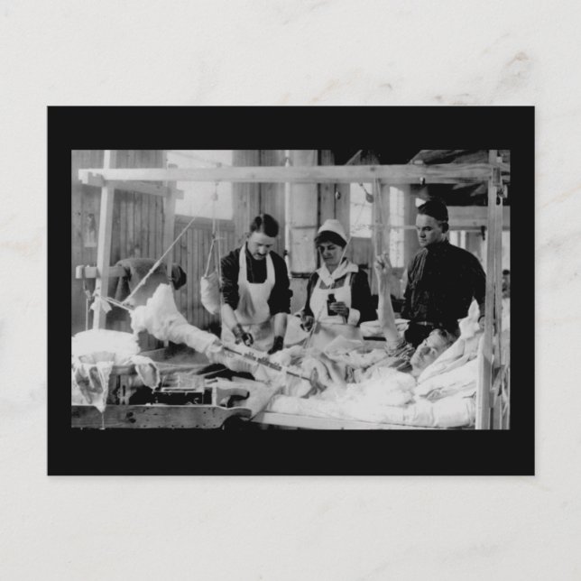 Postal Hospital de campo de enfermeras de la Primera Guer (Anverso)