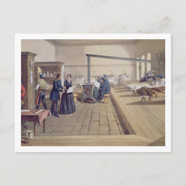 Postal Hospital de Scutari, detalle de Florence Nightinga (Anverso)