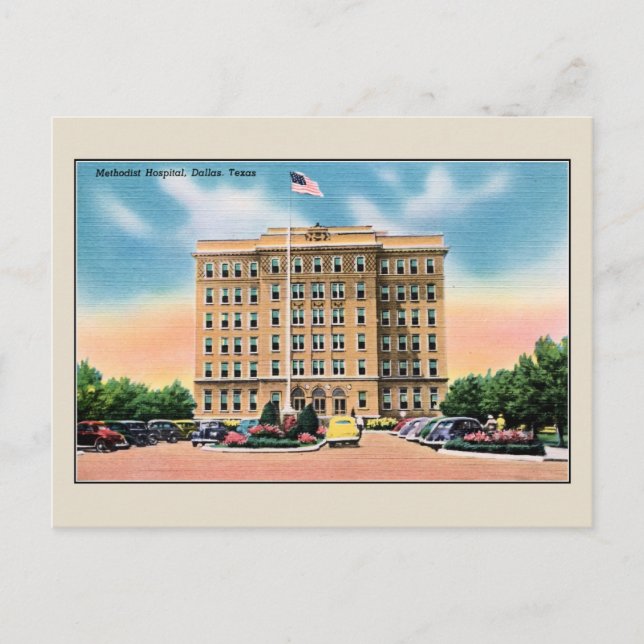 Postal Hospital Metodista Vintage, Dallas TX (Anverso)