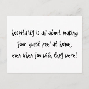 Postal Hospitalidad