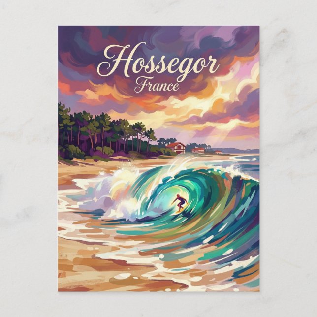Postal Hossegor France (Anverso)