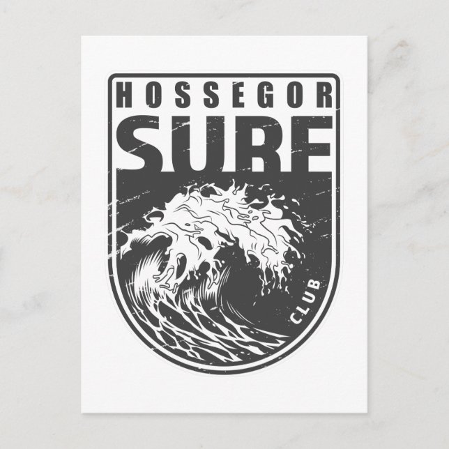 Postal Hossegor Surf Club France Emblem (Anverso)