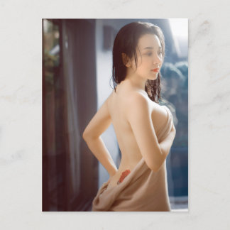 Postal Hot Japanese Pin Up Model Photo Postcard