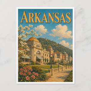Postal Hot Springs Arkansas Bathhouse Row GeoSaga