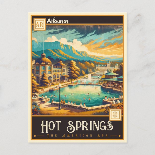 Postal Hot Springs, Arkansas | Vintage (Anverso)